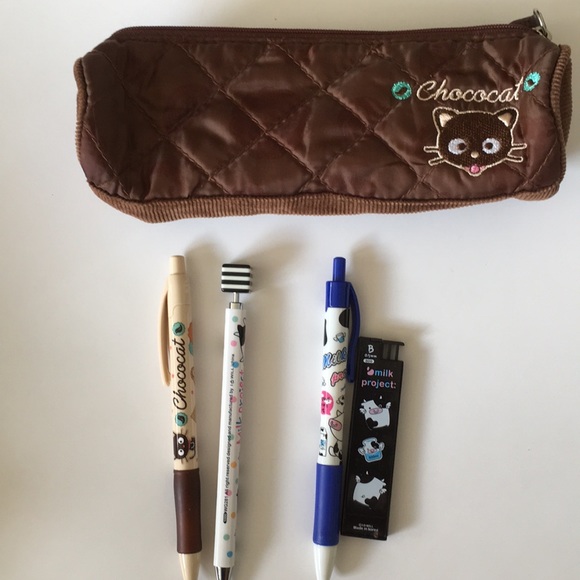 Sanrio Chococat and Milk Project Other - Sanrio Chococat pencil case & pencils/pen